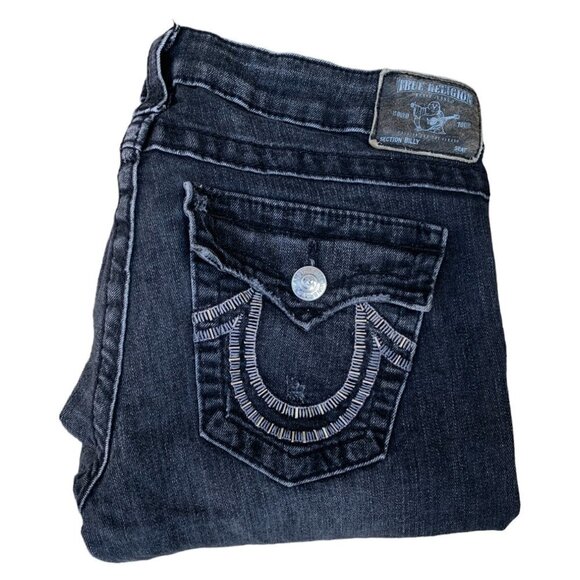 VINTAGE True Religion Jeans Size 32 Gem Stone Billy - Picture 1 of 6